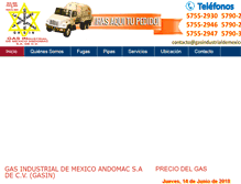 Tablet Screenshot of gasindustrialdemexico.com